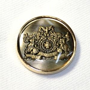 メタルボタンDM-0823・ゴールド・15mm スーツジャケット袖口袖ボタン 老舗テーラー御用達スー...