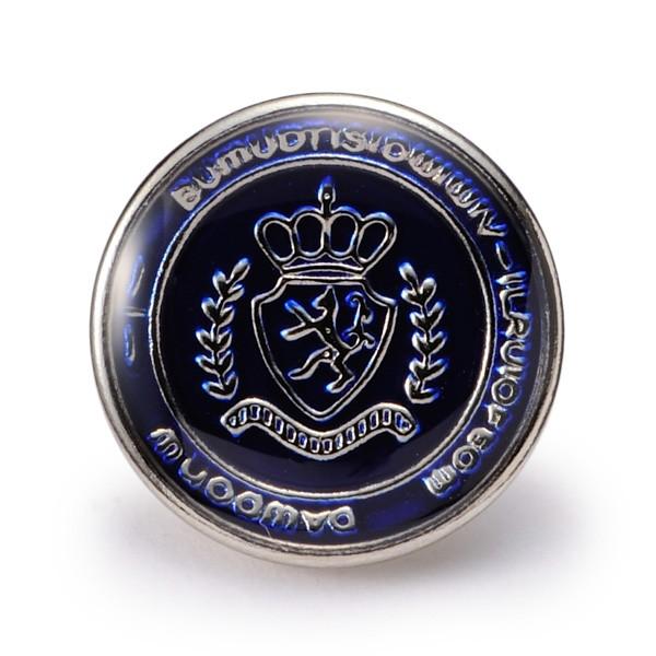 メタルボタンY-53・シルバー・15mm 紳士服スーツジャケットの袖口・袖ボタン 老舗テーラー御用達...