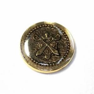 メタルボタンMM-3・ゴールド・15mm  紳士服スーツジャケットの袖口・袖ボタンに老舗テーラー御用...