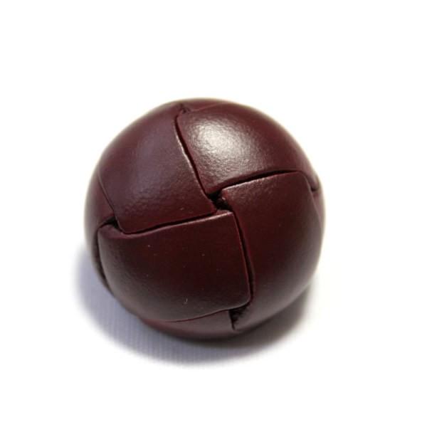 本革ボタン LZ100 23mm  color.03ブラウン  コート対応ボタン 革ボタン,レザーボ...