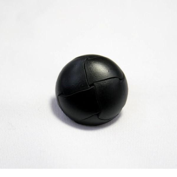 本革ボタン LZ100 21mm  color.05ブラック  コート対応ボタン 革ボタン,レザーボ...