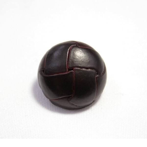 本革ボタン LZ100 19mm color.04ダークブラウン  コート対応ボタン 革ボタン,レザ...