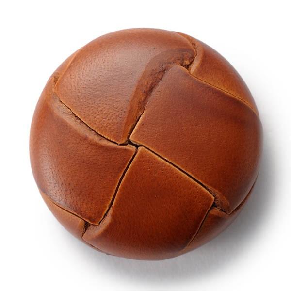 本革ボタン LZ200　30mm  color.01ライトブラウン  コート対応ボタン 実寸は29m...