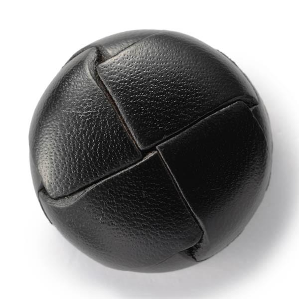 本革ボタン LZ200　30mm  color.05ブラック  コート対応ボタン 実寸は29mm 革...