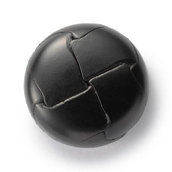 本革ボタン LZ200 25mm  color.05ブラック  コート対応ボタン 革ボタン,レザーボ...