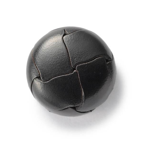 本革ボタン LZ200 19mm color.05ブラック  コート対応ボタン 革ボタン,レザーボタ...