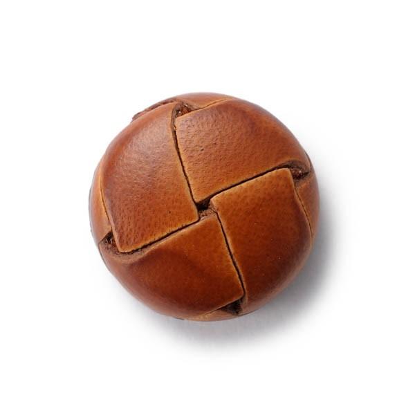 本革ボタン LZ200 15mm color.01ライトブラウン  コート対応ボタン,スーツ袖ボタン...