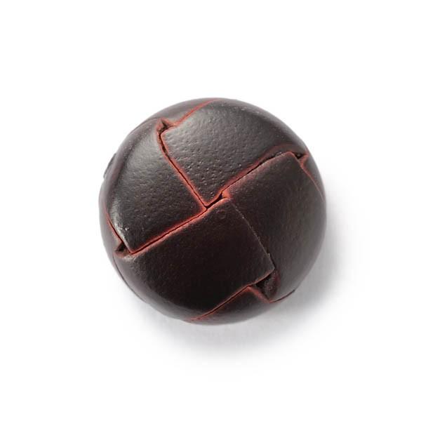 本革ボタン LZ200 15mm color.04ダークブラウン  コート対応ボタン,スーツ袖ボタン...