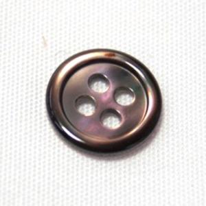 17型高瀬貝ボタン染色ブラウン 10mm 1個...の詳細画像1