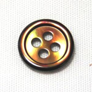 17型高瀬貝ボタン染色ゴールド 10mm 1個...の詳細画像1