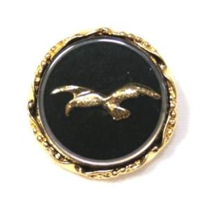 メタルボタンかもめcolor.8・15mm 紳士服スーツジャケットの袖口・袖ボタンに老舗テーラー御用...