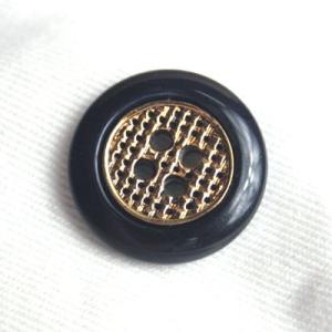 送料無料 リンクス COLOR．ネイビー・ゴールド  15mm高級スーツジャケット袖口用ボタン