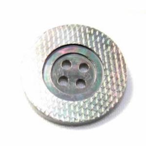 送料無料 PS-17黒蝶貝彫刻ボタン”菱”20mm シェルボタン