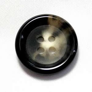 水牛ボタンK-150 COLOR．3C 白黒 20mm w85122  スーツの前ボタンの取替 老舗...