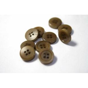 ナットシャツボタン COLOR．3 10mm NUT-100 単品 老舗テーラー御用達スーツボタン専門店の高級ボタン