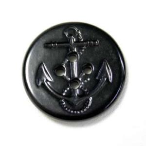 イカリボタン19mm ブラック ピーコートなどのコート・ジャケットに
