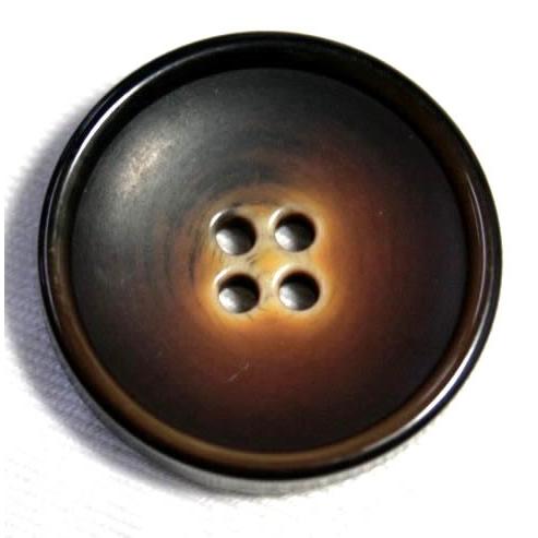 ビンテージ８４　25mm  color.46ブラウン  コート対応ボタン老舗テーラー御用達スーツボタ...