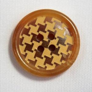 水牛ノルカ COLOR．137L 15mm 水牛を削って柄を出した高級ボタン 老舗テーラー御用達スー...