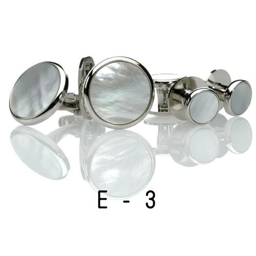 白蝶貝・カフス07.E-3   カフスのみ 　カフリンクス