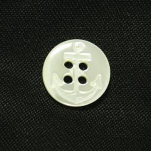 イカリ柄高瀬貝ボタン 13mm シェルボタン