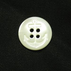 イカリ柄高瀬貝ボタン 15mm シェルボタン