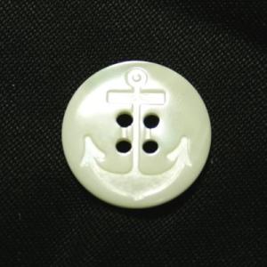 イカリ柄高瀬貝ボタン 18mm シェルボタン
