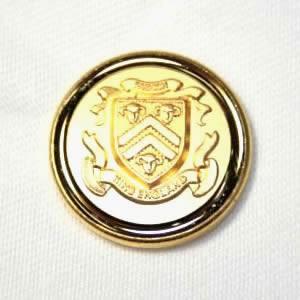 処分品 メタルボタンI-11ゴールド15mm 紳士服スーツジャケットの袖口・袖ボタンに
