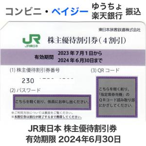 JR東日本 株主優待券 有効期限2024年6月30日｜T&Tプラザ ヤフー店