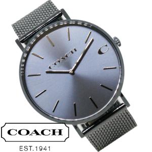 コーチ 腕時計 時計 メンズ ギフト プレゼント ネイビー メッシュバンド ファッション 男性用 41mm フェイス COACH CHARLES チャールズ 14602146｜ttshop-trust