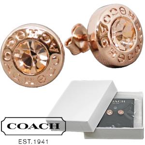 コーチ ピアス 両耳 プレゼント ギフト ローズゴールド レディース COACH F54516-RGD アウトレットライン 無料ラッピング可｜ttshop-trust