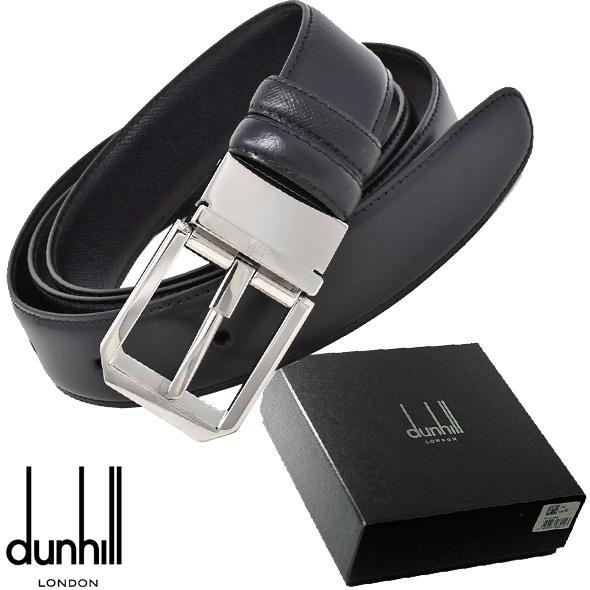 ダンヒル ベルト プレゼント メンズ ブラック レザー リバーシブルバックル DUNHILL HPN...