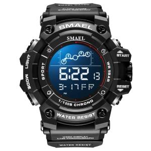 男性用ミリタリーウォッチ 耐水性 マゼル デジタル LED腕時計 D107｜ttsj2