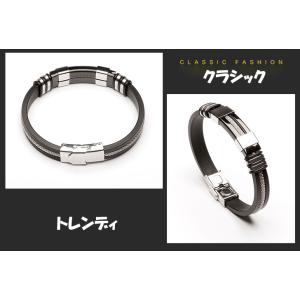 再入荷ブレスレット ステンレス鋼 男性 磁気 ...の詳細画像4