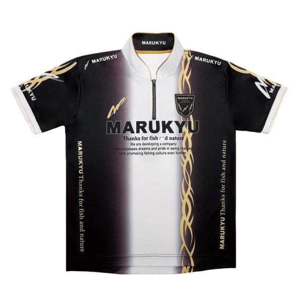 マルキュー(Marukyu)マルキユーハイエンドジップアップシャツ02 (半袖) ブラック S