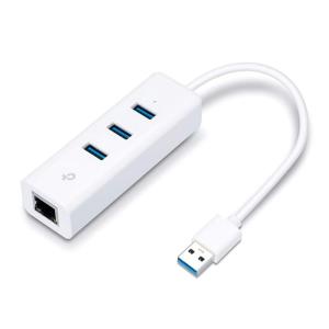 TP-Link USB3.0対応 Giga 有線LANアダプタ + USB3.0 ハブ 3ポート プラグ&プレイ UE330｜ttt2233