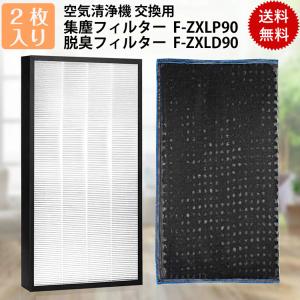 パナソニック F-ZXLP90 F-ZXLD90 集じんフィルター f-zxlp90 脱臭フィルター f-zxld90 加湿空気清浄機 フィルター f-vc70xm f-vc70xr f-vxr90 f-vc70xs f vxm90｜ttwo