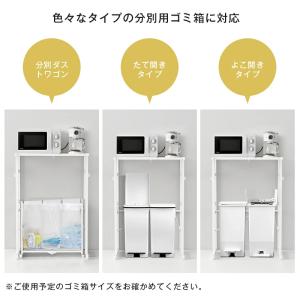 ゴミ箱上ラック レンジラック 幅40-60×奥...の詳細画像5