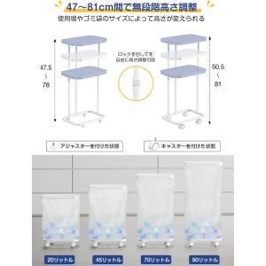 ゴミ袋ホルダー フタ付き 横開き 2個入り 高...の詳細画像1