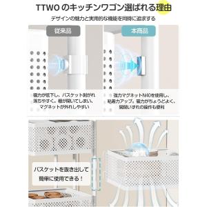 キッチンワゴン キャスター付き 4段 5段 キ...の詳細画像2