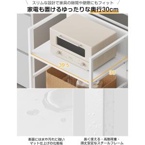 目隠しワゴン [高さ5段調整・天板付き] キッ...の詳細画像3
