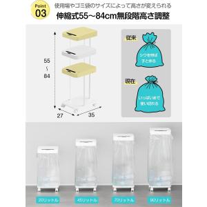 ゴミ箱 ゴミ袋ホルダー 自動開閉 センサー式 ...の詳細画像4