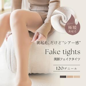 フェイクタイツ タイツ 透け感タイツ フェイクス...の商品画像