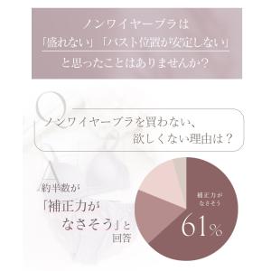 ノンワイヤーブラ 上下 セット ブラジャー ア...の詳細画像4