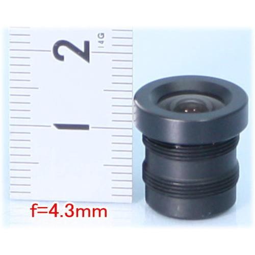 【SA-47862】 防犯カメラ・監視カメラ ボードレンズ f=4.3mm レンズネジ径12mm