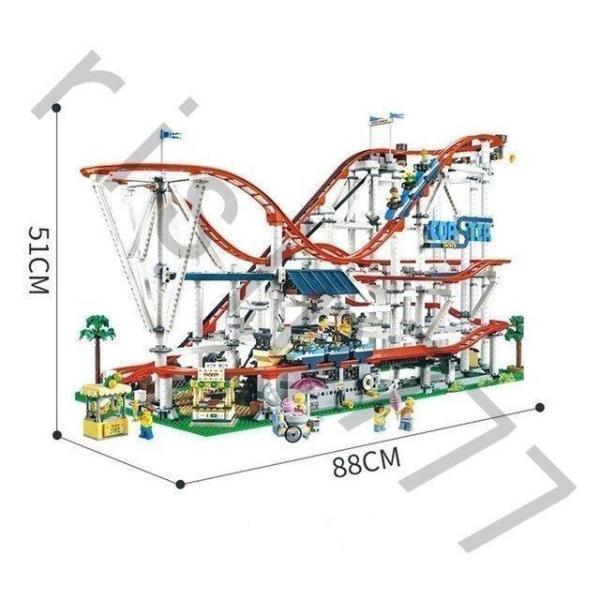 レゴ 互換品 オート ローラーコースター モーター無 ジェットコースター クリエイター 10261 ...