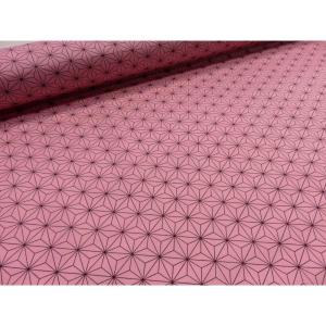 麻の葉 小 ピンク ブロード 生地 安い 鬼滅の刃 108cm幅 日本製 綿100％ コットン 布 薄手 浴衣 甚平 よさこい衣装 ハンドメイド