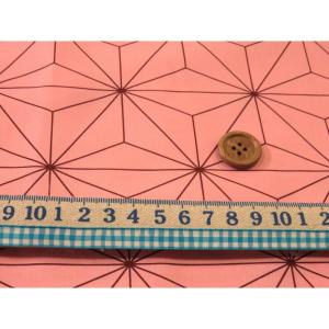 麻の葉 ピンク ブロード生地 安い 鬼滅の刃 ...の詳細画像2