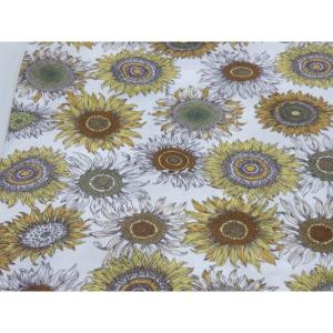 ひまわり向日葵4 イエロー シーチング ヒマワリ 安い おしゃれ 布地 かわいい 生地 手芸