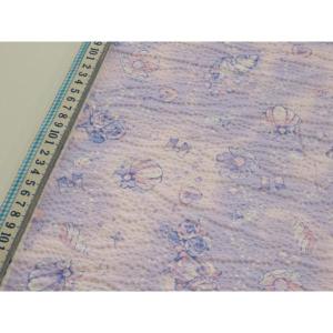 リップル生地生地 パールフラワー パープル 安い...の商品画像