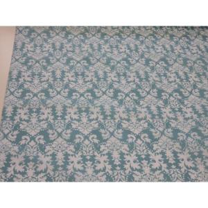 ナイロンオックス生地 ダマスク柄 ライトブルー ...の商品画像